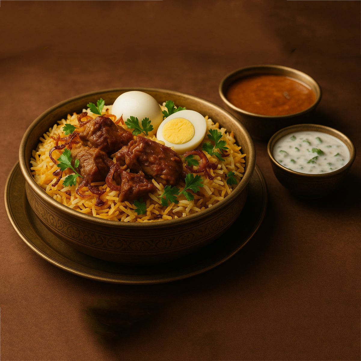 Biryani (served with Salan & Raita)