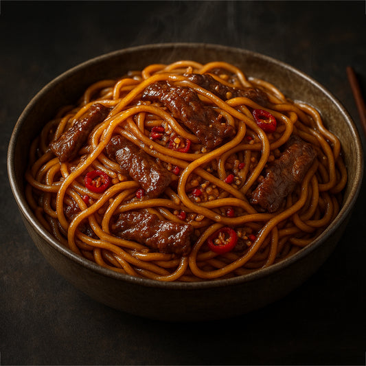 Beef Chilli Garlic Noodles