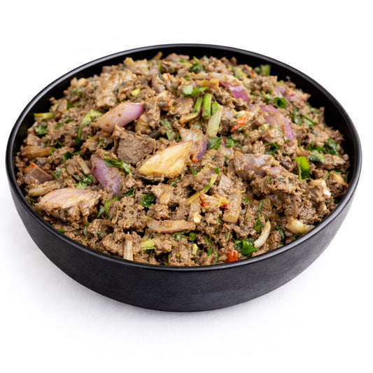 Kaleja Ametpa spiced mashed chicken liver Manipuri style